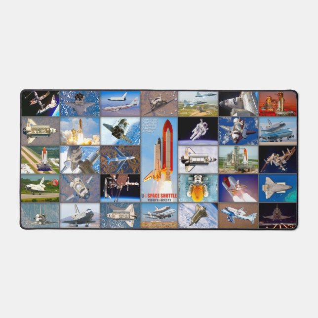 US SPACE SHUTTLE 1981-2011 “MONTAGE” DESK MAT (Front)