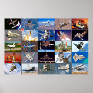 US SPACE SHUTTLE 1981-2011 “MONTAGE” POSTER