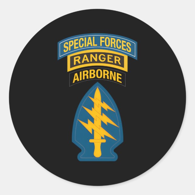 Us Special Forces Special Forces Ranger 15 Classic Round Sticker (Front)