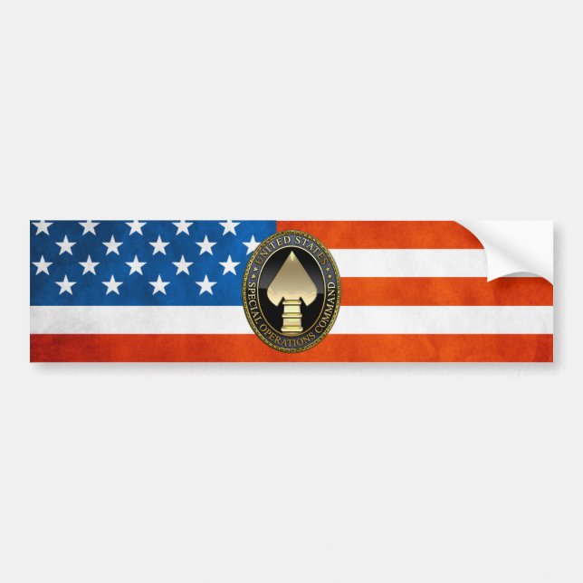 US Special Operations Command Bumper Sticker (Front)