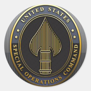 US Special Operations Command Classic Round Sticker
