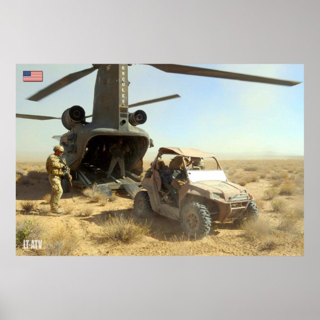 US SPECIAL OPERATIONS VEHICLES – LT-ATV POSTER (Front)