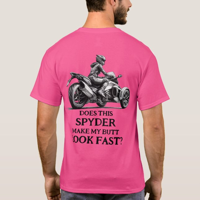 US Spyder Ryders - Butt Look Fast T-Shirt (Back)