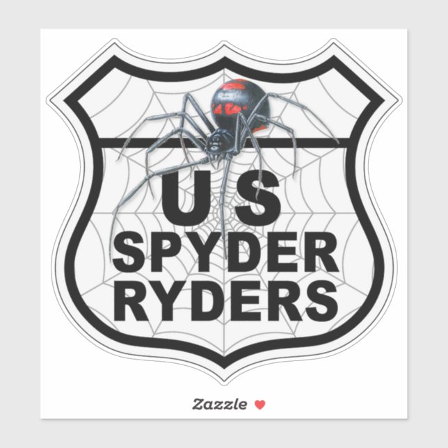 US Spyder Ryders - Logo Vinyl Sticker (Sheet)