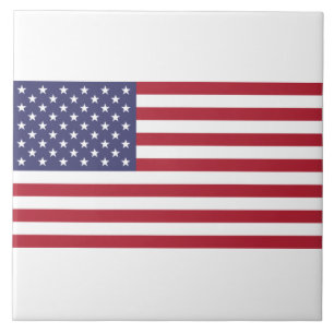 US Stars and Stripes Tile