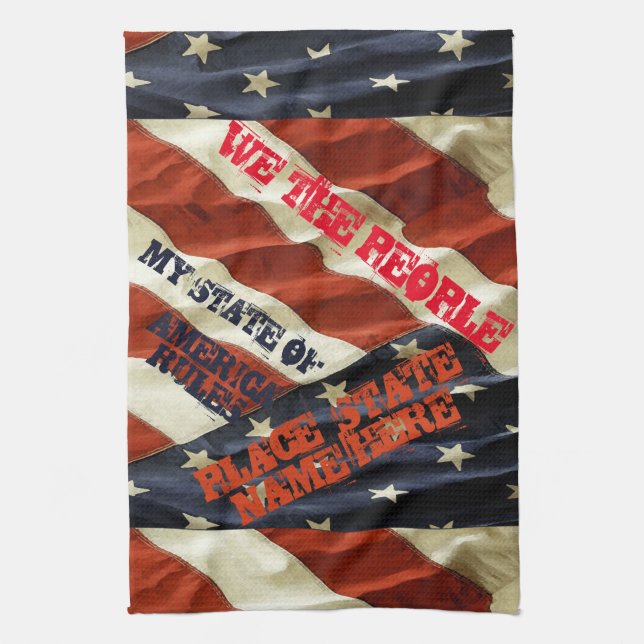 US STATES KITCHEN TOWEL (Vertical)