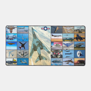 US STRATEGIC BOMBER AIRCRAFT “MONTAGE” DESK MAT