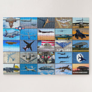 US STRATEGIC BOMBER AIRCRAFT “MONTAGE” JIGSAW PUZZLE