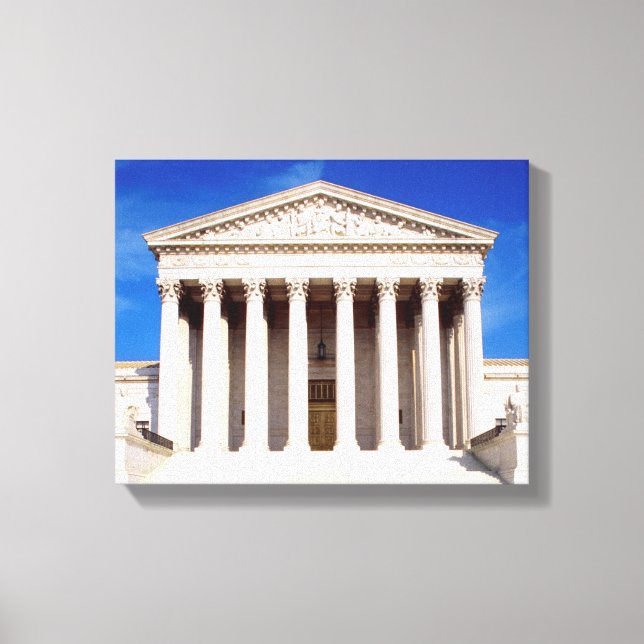 US Supreme Court building, Washington DC, USA Canvas Print (Front)