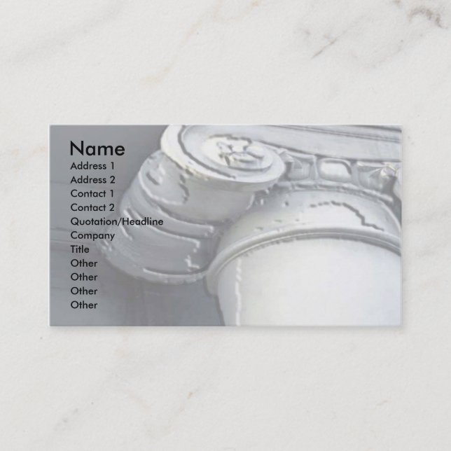 US Supreme Court Column Business Card (Front)