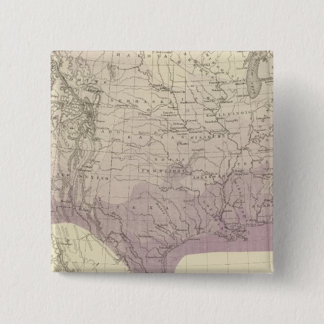 US Temperature 2 Inch Square Button (Front)