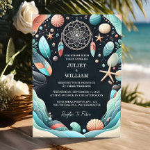 Us Tribal Aqua Sand Work Stacked Sea Glass Wedding