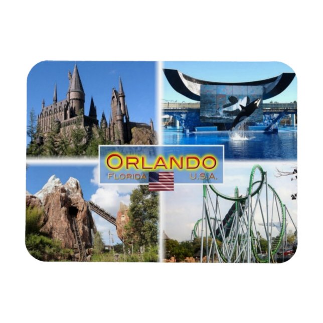 US - United States of America - Orlando - Florida Magnet (Horizontal)