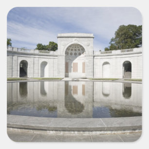 US, VA, Arlington. Women in Military Service for Square Sticker