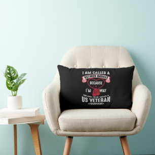US Veteran Humour Retired Soldier Lumbar Pillow