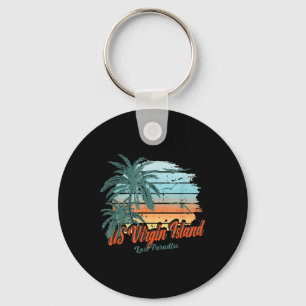 Us Virgin Island Beach St. Thomas Shirt Lost Parad Keychain