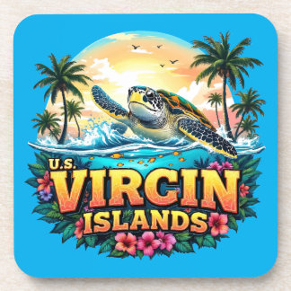 US Virgin Islands Caribbean Coaster