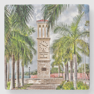 US Virgin Islands Eliza James-Mcbean Clock Tower Stone Coaster