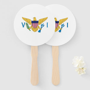 US Virgin Islands flag Hand Fan