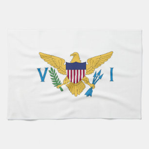 US Virgin Islands flag Kitchen Towel
