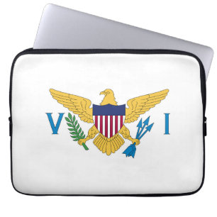 US Virgin Islands flag Laptop Sleeve