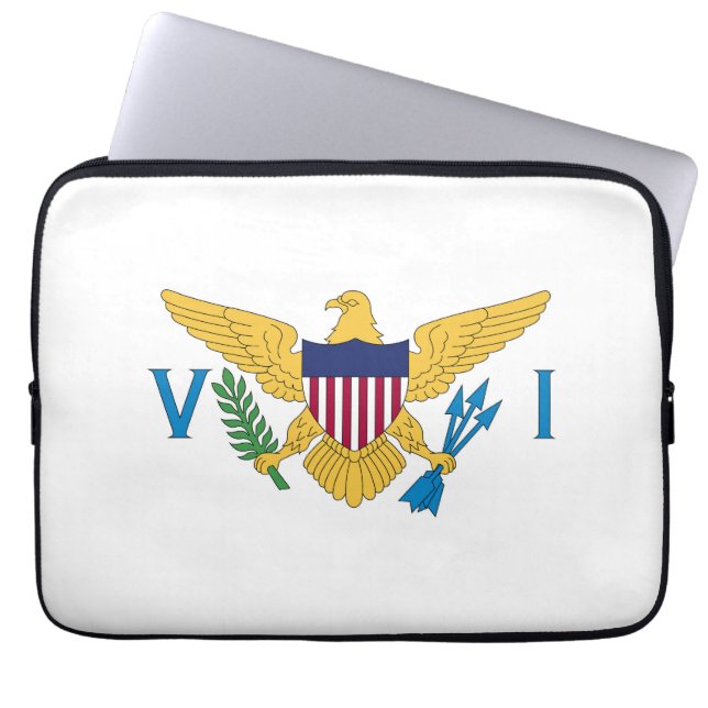 US Virgin Islands flag Laptop Sleeve (Front)