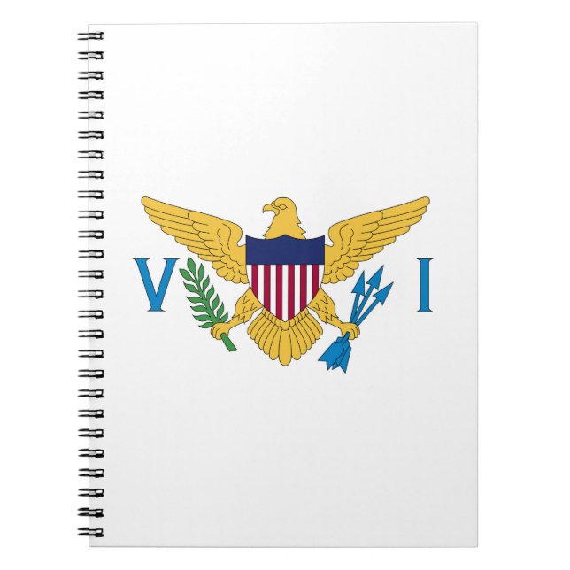 US Virgin Islands flag Notebook (Front)