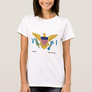 US Virgin Islands Flag Personalize Island T-Shirt