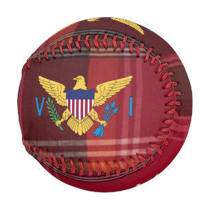 US Virgin Islands Flag St. Croix Madras Custom  Baseball