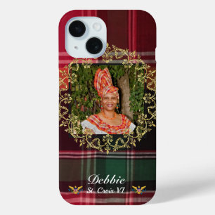 US Virgin Islands Flag St. Croix Madras Custom iPhone 15 Case