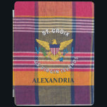 US Virgin Islands Flag St. Croix Madras Plaid iPad Cover<br><div class="desc">US Virgin Islands Flag St. Croix Madras Plaid iPad Smart Cover great for those who have a love for the US Virgin Islands. It has the US Virgin Islands Flag and Madras pattern. Personalize it with your information.</div>