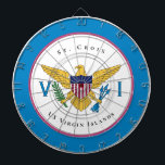 US Virgin Islands Flag St. Croix USVI  Personalize Dartboard<br><div class="desc">US Virgin Islands Flag St. Croix USVI Personalize Dart Board makes a beautiful addition to your game decor. It is a great way to have fun and see the US Virgin Islands Flag everyday.</div>