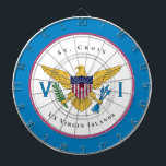 US Virgin Islands Flag St. Croix USVI  Personalize Dartboard<br><div class="desc">US Virgin Islands Flag St. Croix USVI Personalize Dart Board makes a beautiful addition to your game decor. It is a great way to have fun and see the US Virgin Islands Flag everyday.</div>