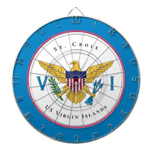 US Virgin Islands Flag St. Croix USVI  Personalize Dartboard