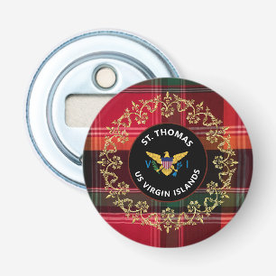 US Virgin Islands Flag St. Thomas Madras USVI Bottle Opener