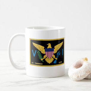 US Virgin Islands Flag St. Thomas USVI Caribbean Coffee Mug