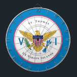 US Virgin Islands Flag St. Thomas USVI Personalize Dartboard<br><div class="desc">US Virgin Islands Flag St. Thomas USVI Personalize Dart Board makes a beautiful addition to your game decor. Personalize it with your island,  place or name. Makes a wonderful gift.</div>