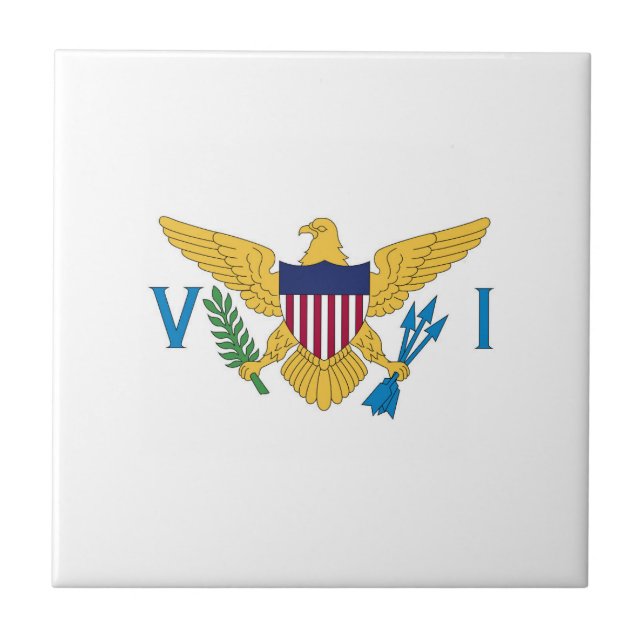 US Virgin Islands flag Tile (Front)