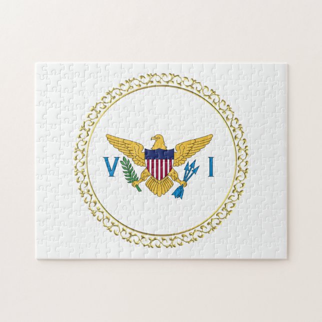 US Virgin Islands Flag USVI Jigsaw Puzzle (Horizontal)