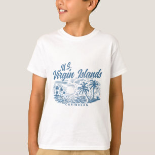 Us Virgin Islands Pride Beach Vacation Usvi Vintag T-Shirt