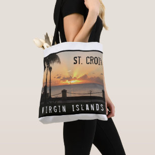 US Virgin Islands St. Croix Caribbean Sunset Tote Bag