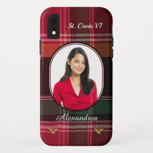 US Virgin Islands St. Croix Madras Photo Custom iPhone XR Case