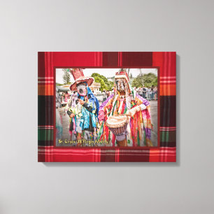 US Virgin Islands St. Croix Masqueraders Madras Canvas Print