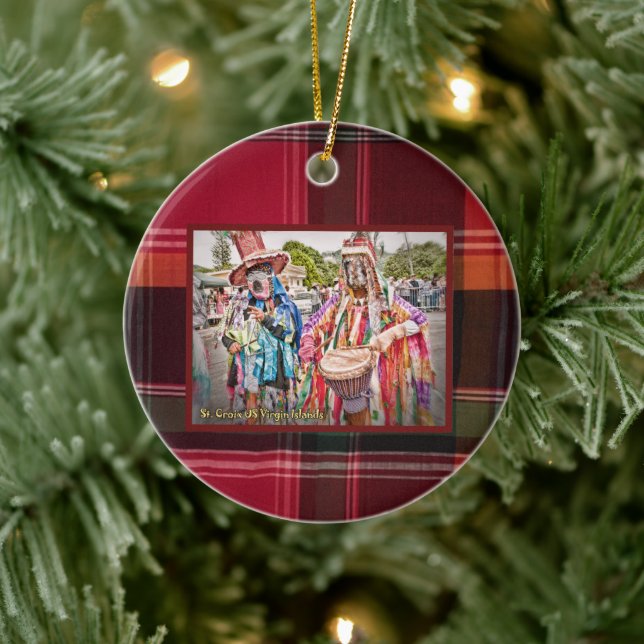 US Virgin Islands St. Croix USVI Masqueraders  Ceramic Ornament (Tree)