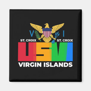 US Virgin Islands St. Croix USVI Tropical Magnet