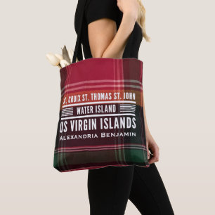US Virgin Islands St. Thomas St. Croix Personalize Tote Bag