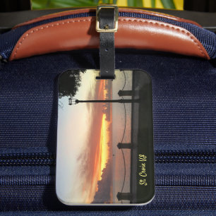 US Virgin Islands Sunset Tropical Caribbean Luggage Tag