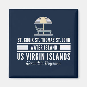 US Virgin Islands USVI Caribbean Personalize Magnet