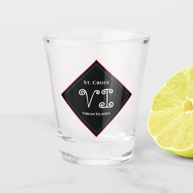 US Virgin Islands USVI St. Croix Personalize Shot Glass (Front)