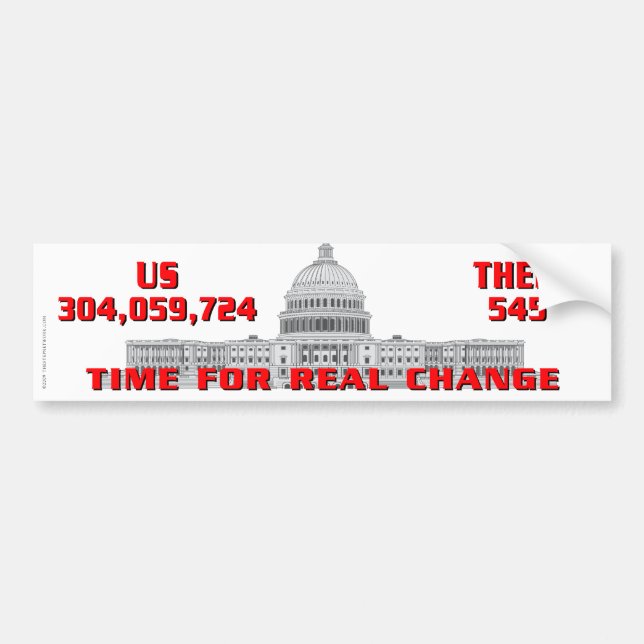 US vs. Them Bumper Sticker (Front)